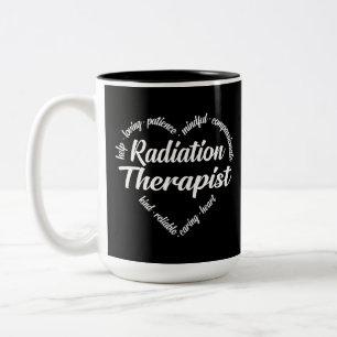 Taza Bicolor Nube de Palabra Cardíaca Terapéutica Radiante