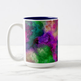 Taza Bicolor Nubes de colores