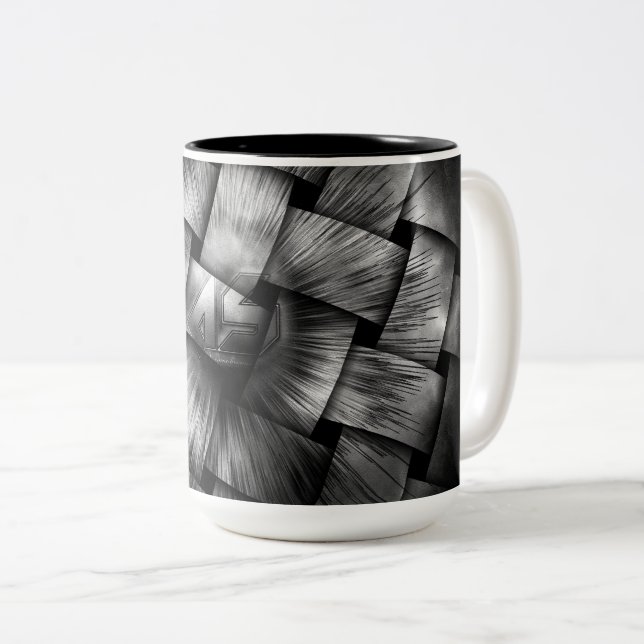 Taza Bicolor Nubes Etéreas Asincrónicas (Anverso derecho)