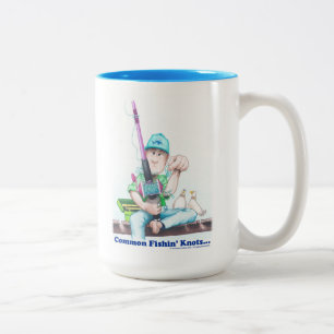 Taza Bicolor Nudos Comunes de Pesca - dificultades de lanzamien