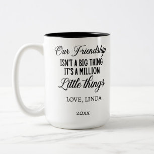 Taza Bicolor Nuestra Amistad es un millón de pequeñas cosas, Fo