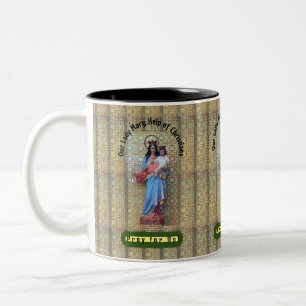 Taza Bicolor Nuestra Señora María, ayuda de los cristianos