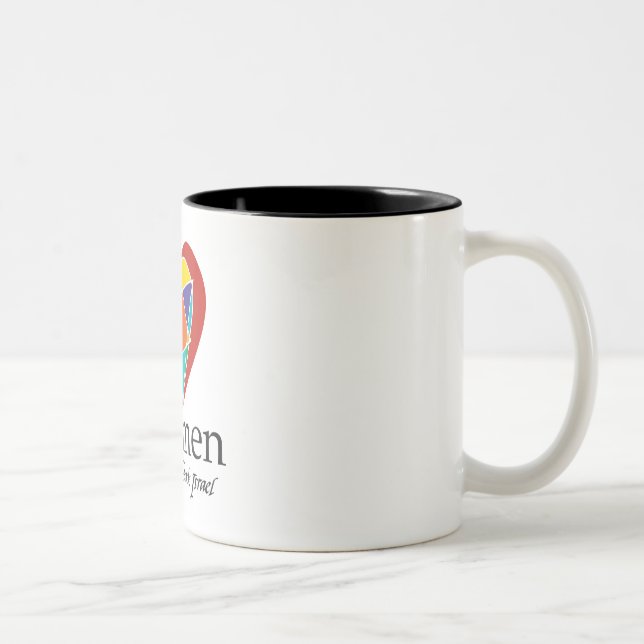 Taza Bicolor Nuestras propias Mujeres del Templo Israel mug (Derecha)