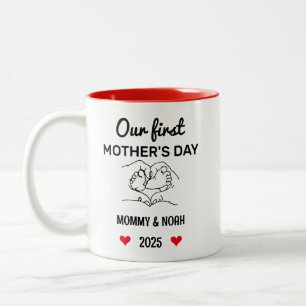 Taza Bicolor Nuestro primer Día de la Madre, Regalos del primer