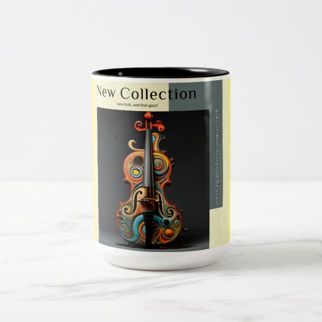 Taza Bicolor Nueva colección Violin (Centro)
