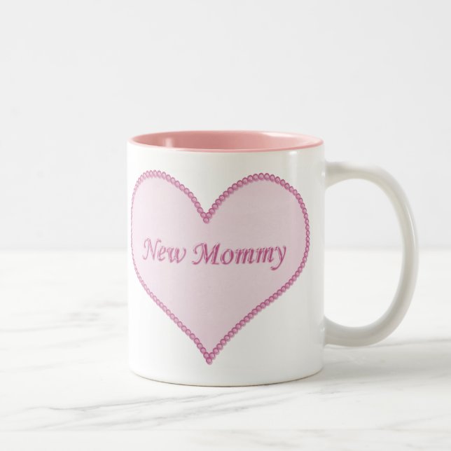 Taza Bicolor Nueva mami mug, rosa (Derecha)