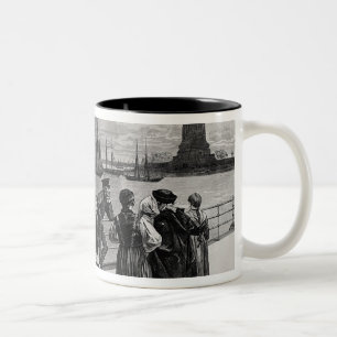 Taza Bicolor Nueva York - recepción a la tierra de la libertad