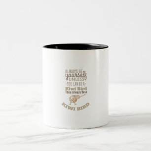 Taza Bicolor Nueva Zelanda Sé siempre tú mismo Regalo de ave Ki