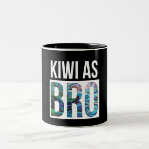 TAZA BICOLOR NUEVA ZELANDIA KIWI COMO BRO PAUA