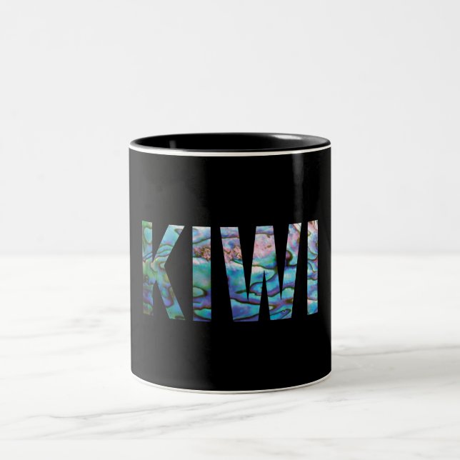 TAZA BICOLOR NUEVA ZELANDIA KIWI PAUA SIMPLE (Centro)