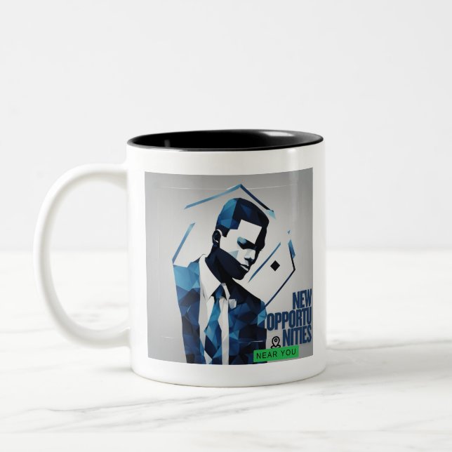 Taza Bicolor Nuevas oportunidades a tu alrededor (Izquierda)