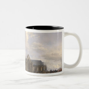 Taza Bicolor Nuevo ayuntamiento, Amsterdam, 1668