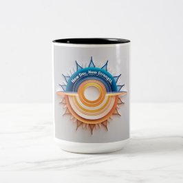 Taza Bicolor Nuevo día, nueva fuerza