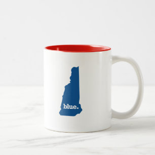 TAZA BICOLOR NUEVO HAMPSHIRE ESTADO AZUL