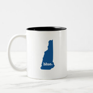TAZA BICOLOR NUEVO HAMPSHIRE ESTADO AZUL
