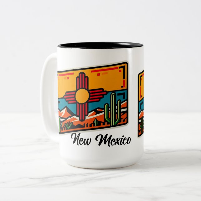 Taza Bicolor Nuevo México (Anverso izquierdo)