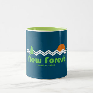 Taza Bicolor Nuevo parque nacional forestal retro