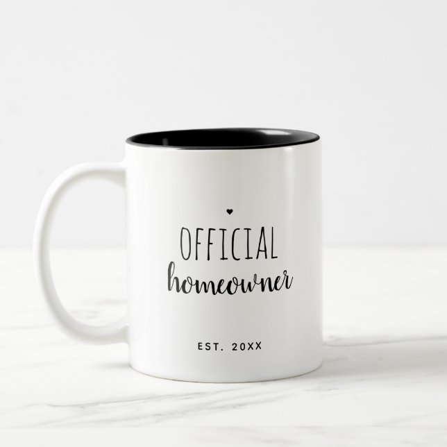 Taza Bicolor Nuevo Personalizado del propietario del hogar mode (Izquierda)