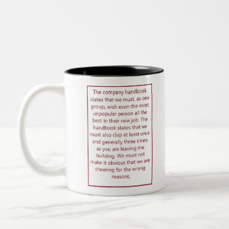 Taza Bicolor Nuevo trabajo - Humor