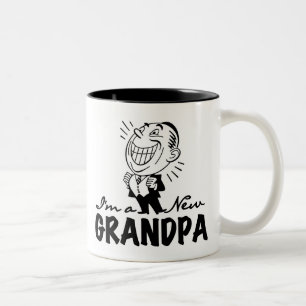Taza Bicolor Nuevos camisetas y regalos sonrientes del abuelo
