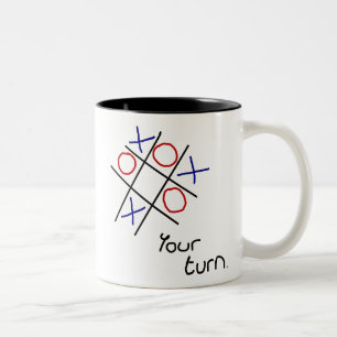 Taza Bicolor Nughts & Crosses (Tic-tac-toe)
