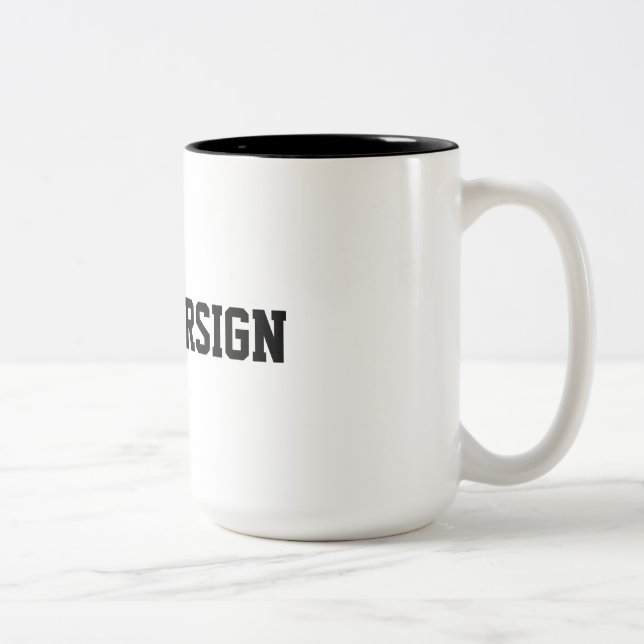 Taza Bicolor #NUMBERSIGN Recuperando La #Mug (Derecha)