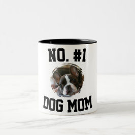 Taza Bicolor Número 1 perro Mamá Día de la Madre Amantes de las