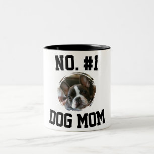 Taza Bicolor Número 1 perro Mamá Día de la Madre Amantes de las