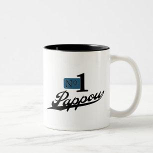 Taza Bicolor Número uno Pappou