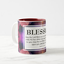 Taza Bicolor Números 6:24-26 EL SEÑOR TE BENDIGA Cristiano