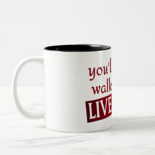 Taza Bicolor nunca caminarás solo Liverpool