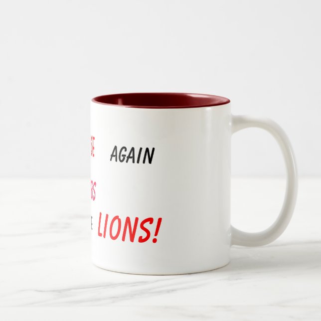 Taza Bicolor ¡nunca dé para arriba! (Derecha)