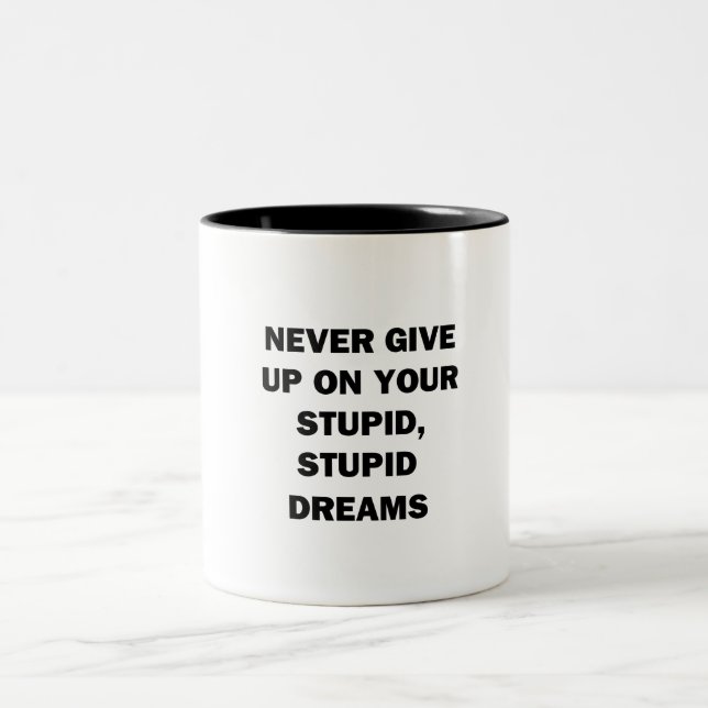 Taza Bicolor Nunca rendirse (Centro)