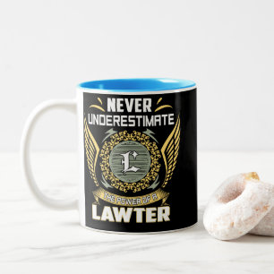 Taza Bicolor Nunca Subestimes El Poder De Un Abogado