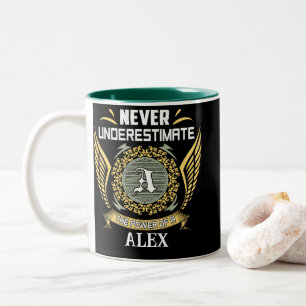 Taza Bicolor Nunca Subestimes El Poder De Un Alex