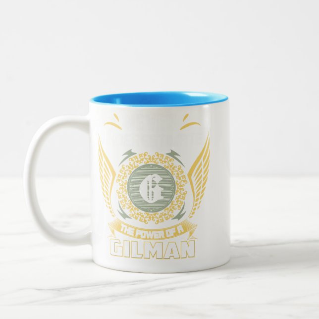Taza Bicolor Nunca Subestimes El Poder De Un Gilman (Izquierda)
