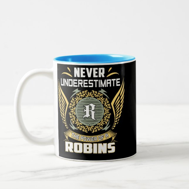 Taza Bicolor Nunca Subestimes El Poder De Un Petirrojo (Izquierda)