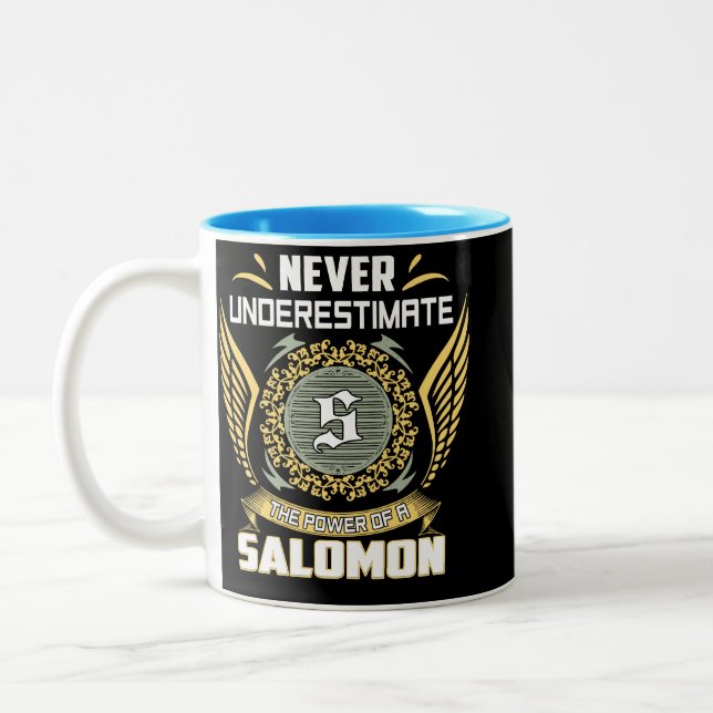 Taza Bicolor Nunca Subestimes El Poder De Un Salomon (Izquierda)
