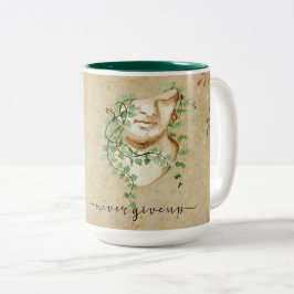 Taza Bicolor "Nunca te rindas"
