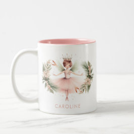Taza Bicolor Nutcracker Ballerina Ballet Rosa