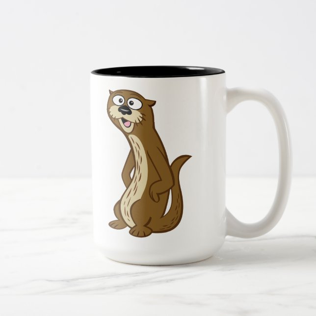 Taza Bicolor Nutria de Rick el | Reggie del guardabosques (Derecha)
