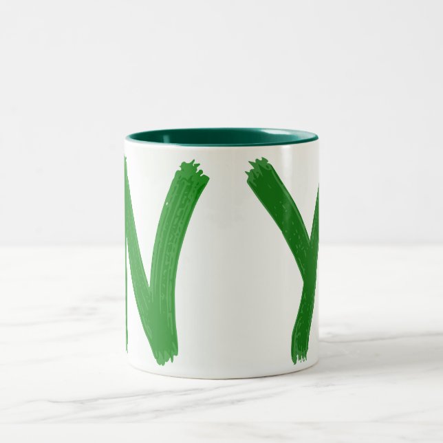 Taza Bicolor NY Text Coffee Mug (Centro)