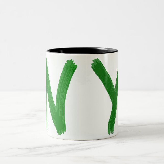 Taza Bicolor NY Text Coffee Mug (Centro)