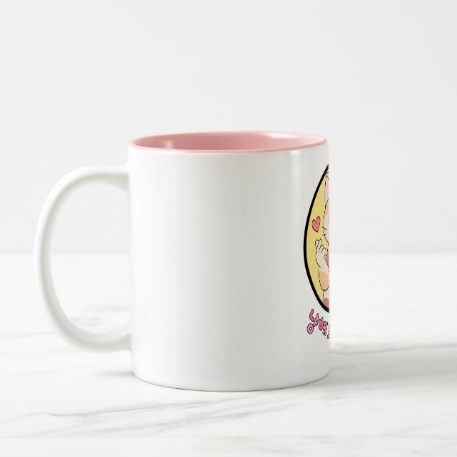 Taza Bicolor Nyanghaeyo Love | (Izquierda)
