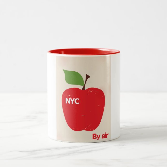 Taza Bicolor NYC por aire (Centro)