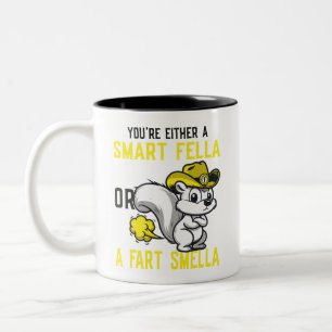Taza Bicolor O eres un chico inteligente o un imbécil