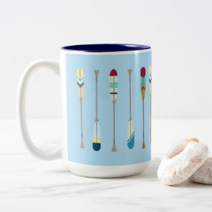 Taza Bicolor Oars de vintage