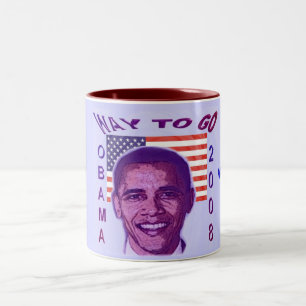 Taza Bicolor OBAMA 2008 Mug