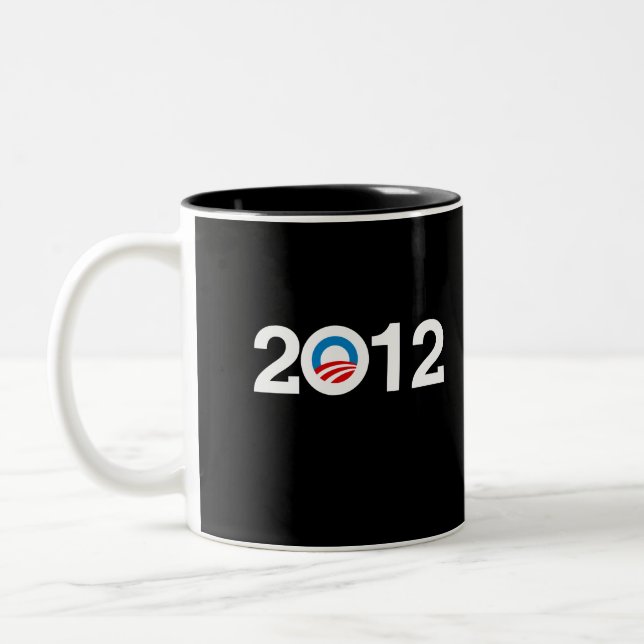 TAZA BICOLOR OBAMA 2012 (Izquierda)
