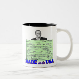 Taza Bicolor Obama 2012 hizo en los E.E.U.U.